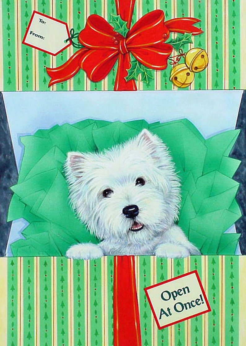 Westie Christmas Card the Gift Etsy