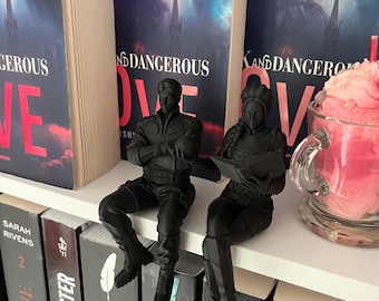 3D-gedruckte Leserfigur (männlich/weiblich) – Originelle Bibliotheksdekoration – Geschenk für leidenschaftliche Leser – Buchfigur