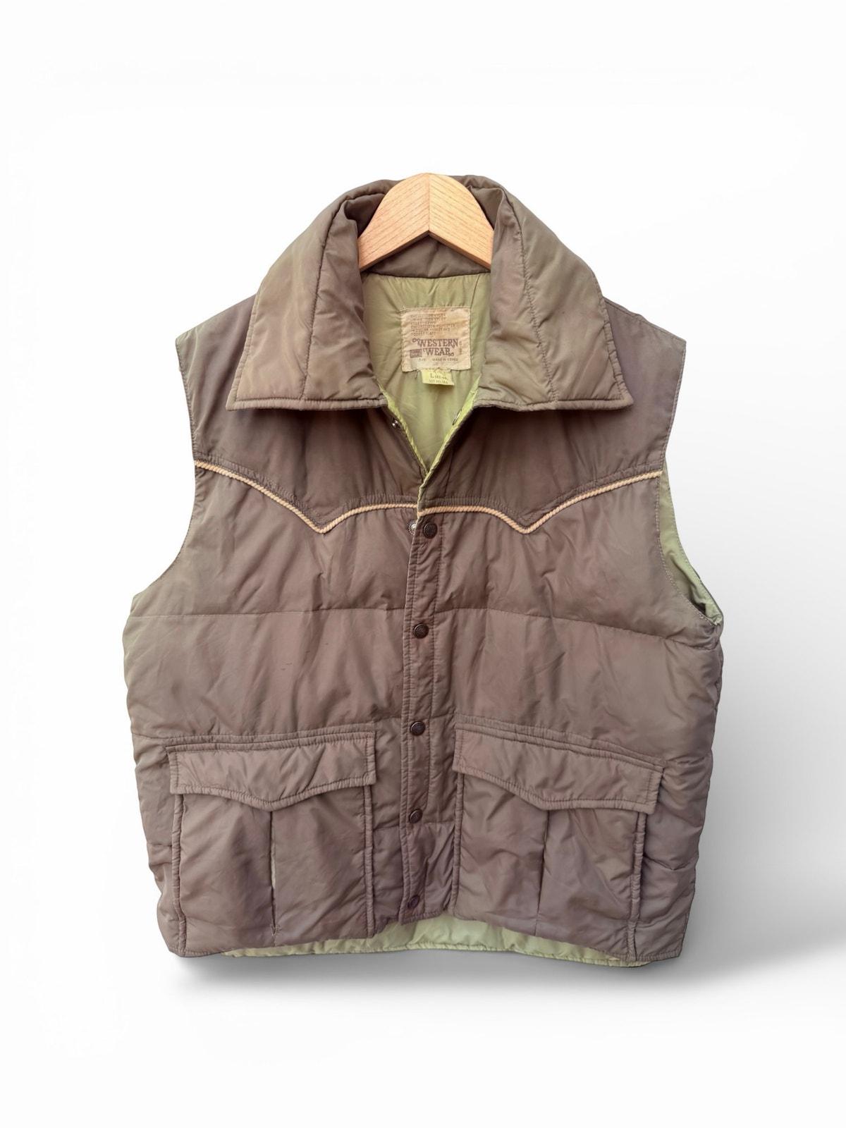 Vintage Western Puffer Vest - Etsy