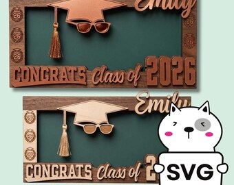 Graduation Money Holder SVG 2026, Cash Holder SVG, Digital Download Graduation Gift Template, Money Card Holder Laser Cut File Class of 2026