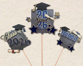 2026 Graduation SVG, Class of 2026 Svg, Graduation Cake Topper SVG, Senior 2026 Cut File, Graduation Decor SVG, Cricut Graduation Sign