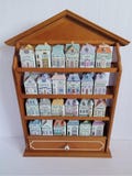 Lenox Spice Village 1989 Set – Complete 24 Spice Jars with Wooden Rack, Rare Vintage Collectible Gift