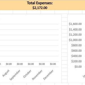 Simple Expense Tracker Excel Template | Monthly Expense Spreadsheet ...