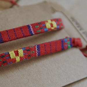 Vävt armband, bomullsarmband, vän, fotlänk
