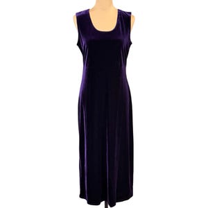 velvet empire waist midi dress 1930s-Style Empire Waist Column Dress With Velvet Waistband – Very Breezy main image 1