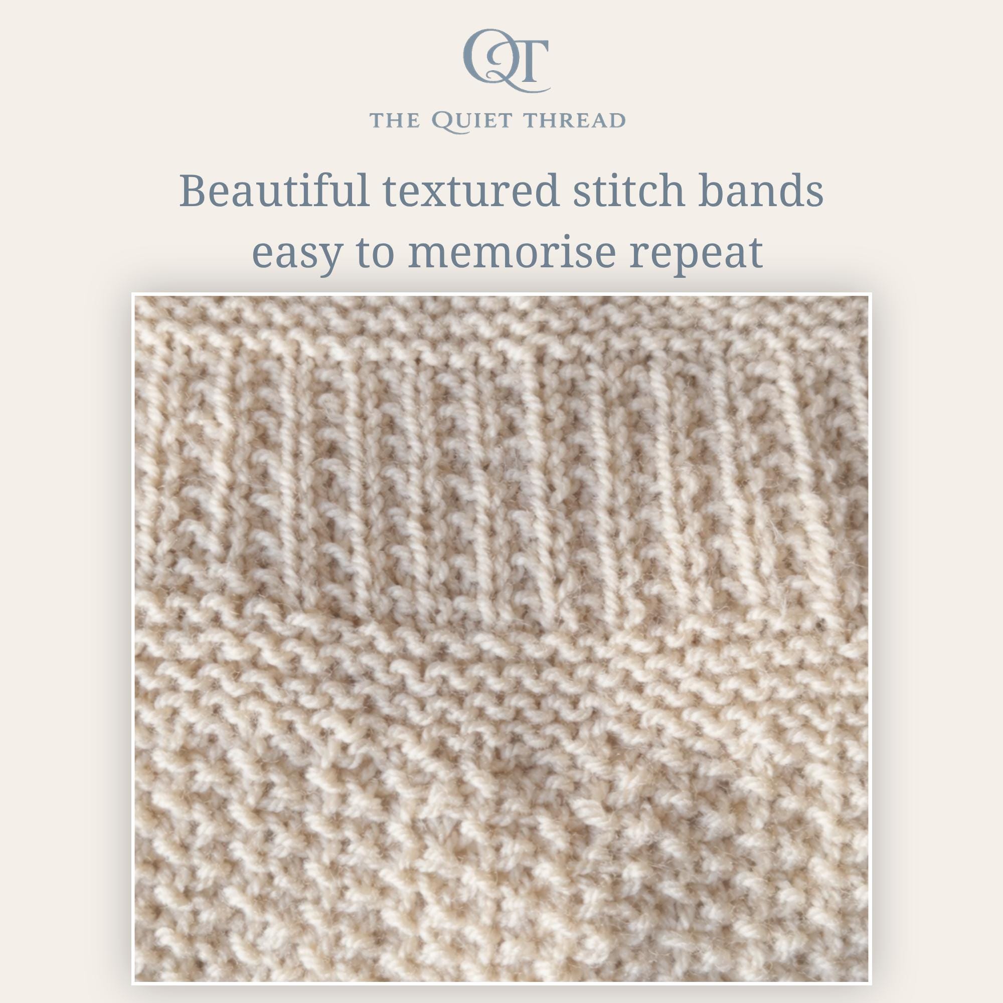 Beginner Baby Blanket Knitting Pattern | DK Yarn, Easy Textured Repeat ...