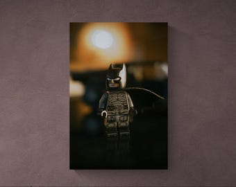 Póster de Lego Premium de Batman: El Caballero Oscuro en Papel Mate / Arte de Pared de Batman