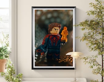Póster premium de Lego Spider-Man en papel mate.