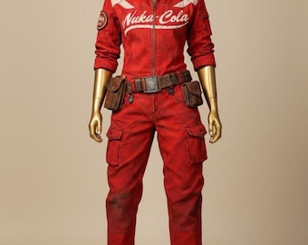 Nuka World Mechanic Jumpsuit, Wasteland Worker Cosplay Costume, Post-Apocalyptic Outfit