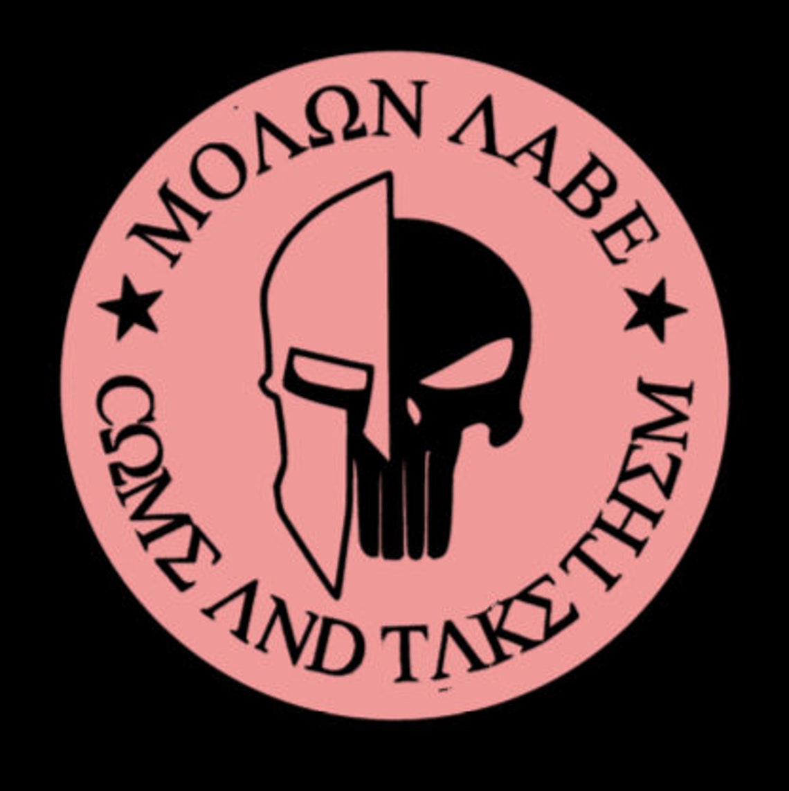 Molon Labe Come and Take Them Punisher Vinyl Decal Etsy