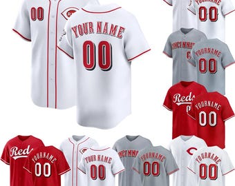 Custom Cincinnati Baseball Jersey, Personalized Stitched Name Number Fan Shirt Men/Youth Size