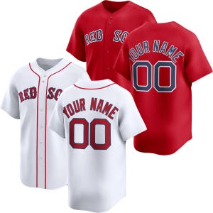 Custom Boston Baseball Jersey, Personalized Stitched Name Number Fan Shirt Men/Youth Size