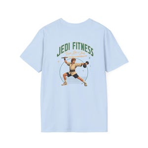 Vintage Lightsaber Training Jedi Fitness T-Shirt | Workout Tee image 13