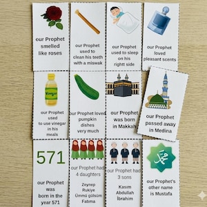 54 tarjetas de actividades islámicas para niños, afirmaciones musulmanas, abluciones (Wudu), preguntas y respuestas (descarga digital)