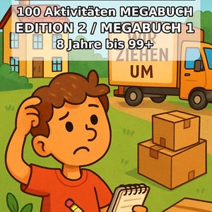 100 We gaan verhuizen! Puzzels voor kinderen vanaf 8 jaar – Kindertafel voor bruiloften, doopfeesten en communies – Activiteitenboek als PDF E1 afbeelding 2