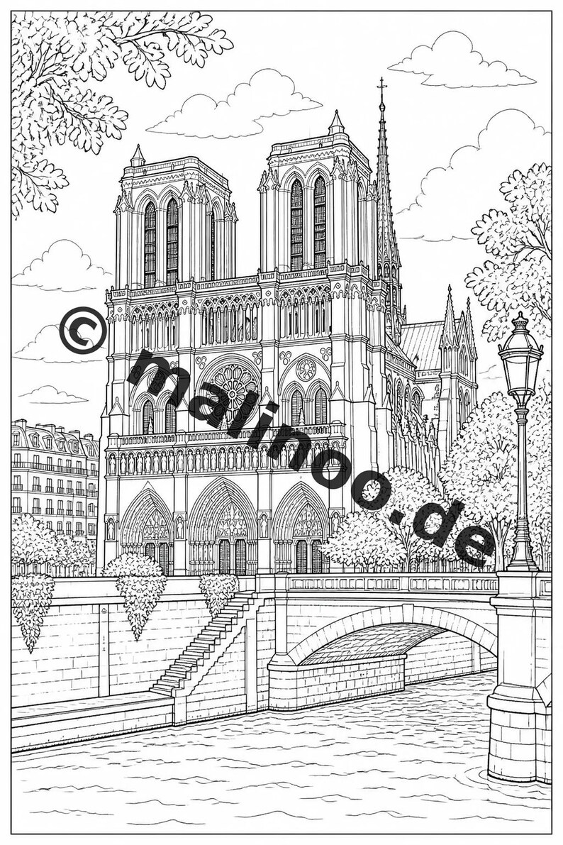 Livre de coloriage Europe à télécharger au format PDF – 50 pages à colorier pour enfants – Volume 1, Édition 1 (DIN-A4) image 10