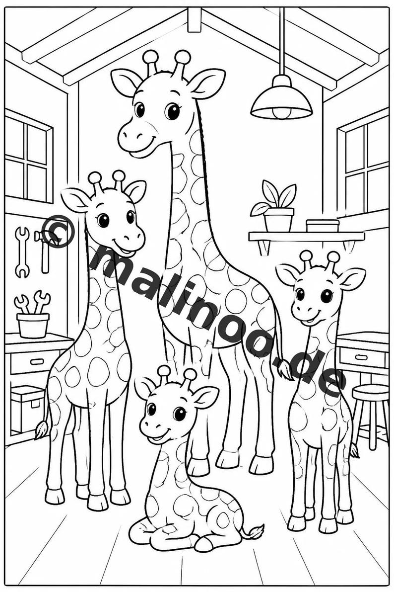 Livro de Quebra-Cabeças da Girafa para Crianças Imprimir – Presente para o Início das Aulas e para o Cone Escolar – 100 Páginas de Quebra-Cabeças e Atividades (PDF) E1 imagem 8