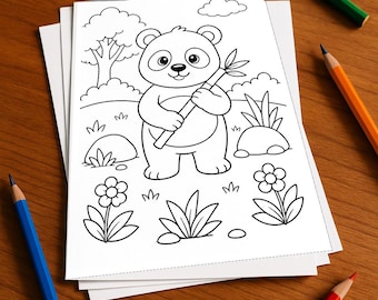 Panda's Aktivitätsbuch Kinder – 100 Rätsel- und Aktivitätsseiten – gedruckt+lose E1/B1 (DIN-A4) – Geschenk, Beschäftigung, Adventskalender