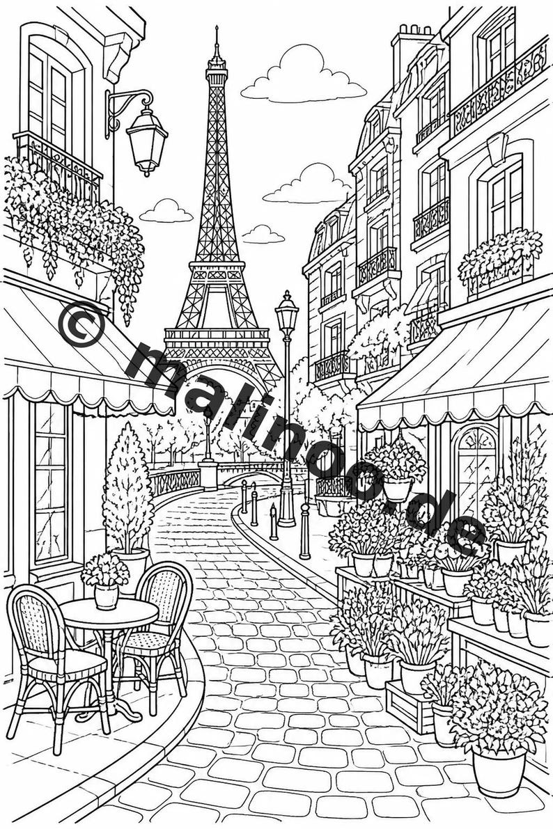 Libro para colorear de Europa para niños – 20 páginas para colorear – Descarga en PDF E1/B2 (DIN-A4) – Recuerdo de fiesta, regalo, fiesta de cumpleaños infantil, recuerdo de fiesta imagen 7