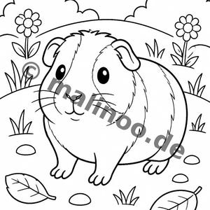 Guinea Pig Activity Book for Children – 100 Puzzle & Activity Pages – Bound or Loose, Edition 02 (DIN A4) – Gift, Activity image 5