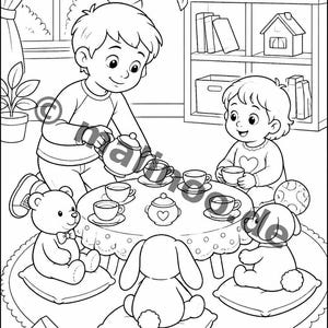 Activities for holidays and camping: Big Brother coloring book to print with 50 coloring pages (PDF) E1/B2 image 11