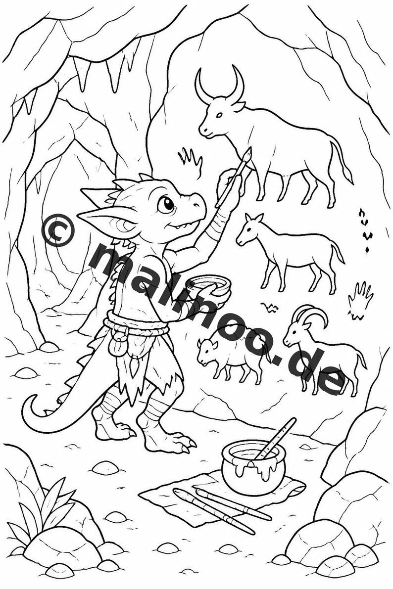 Kobolde Malbuch PDF Download digital – 100 Ausmalbilder für Kinder – MEGABUCH 01 Edition 1 (DIN-A4) image 9