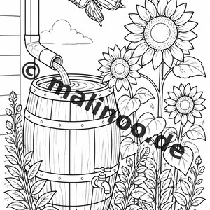 Schmetterlinge Malbuch Kinder – 100 Ausmalbilder – PDF Download E1/B1 (DIN-A4) – Geschenk, Beschäftigung, Adventskalender, Geburtstag Bild 7