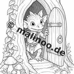 Kobolde Malbuch PDF Download digital – 100 Ausmalbilder für Kinder – MEGABUCH 01 Edition 1 (DIN-A4) image 4
