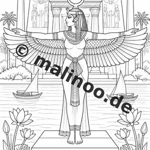 Egypt Coloring Book PDF Download digital – 20 coloring pages for children – Book 03 Edition 1 (DIN-A4) image 4
