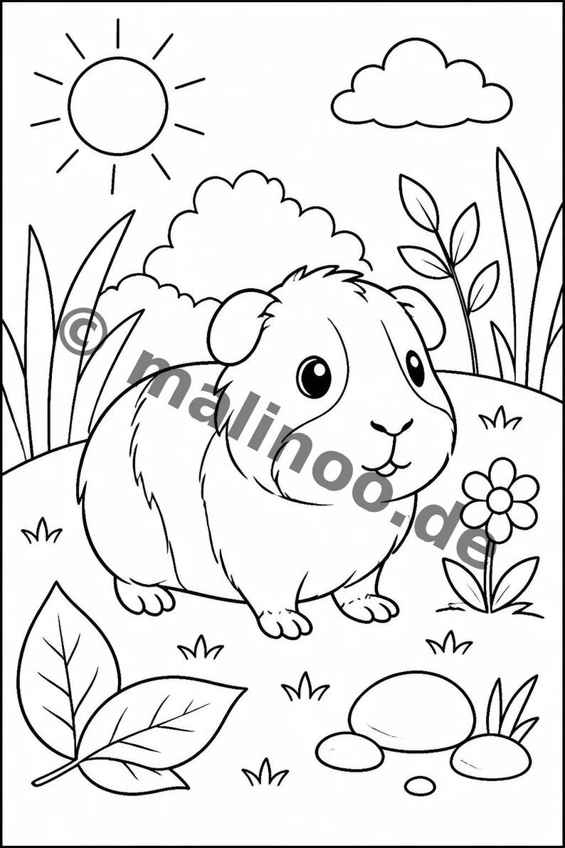 Guinea Pig Activity Book for Children – 100 Puzzle & Activity Pages – Bound or Loose, Edition 02 (DIN A4) – Gift, Activity image 7