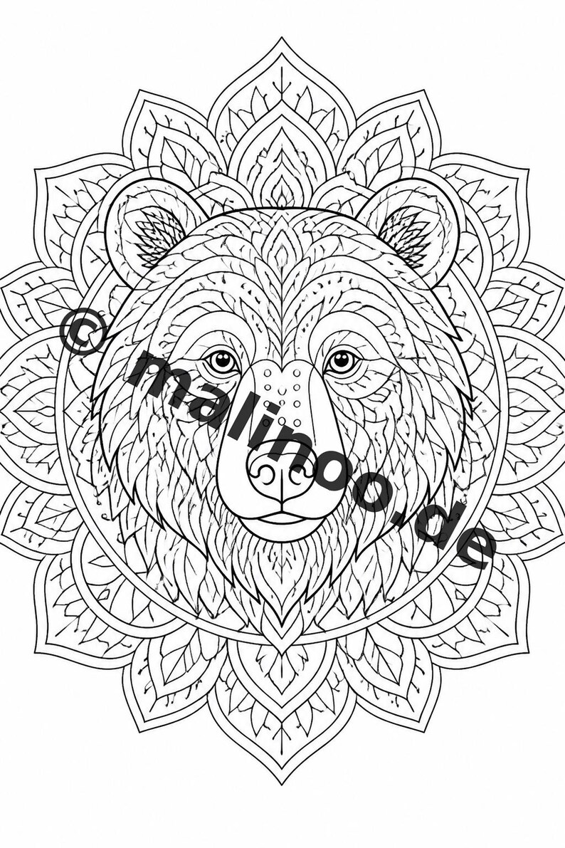 Mandala Coloring Book PDF Download Digital – 20 Coloring Pages for Children – Book 03 Edition 1 (DIN-A4) image 7