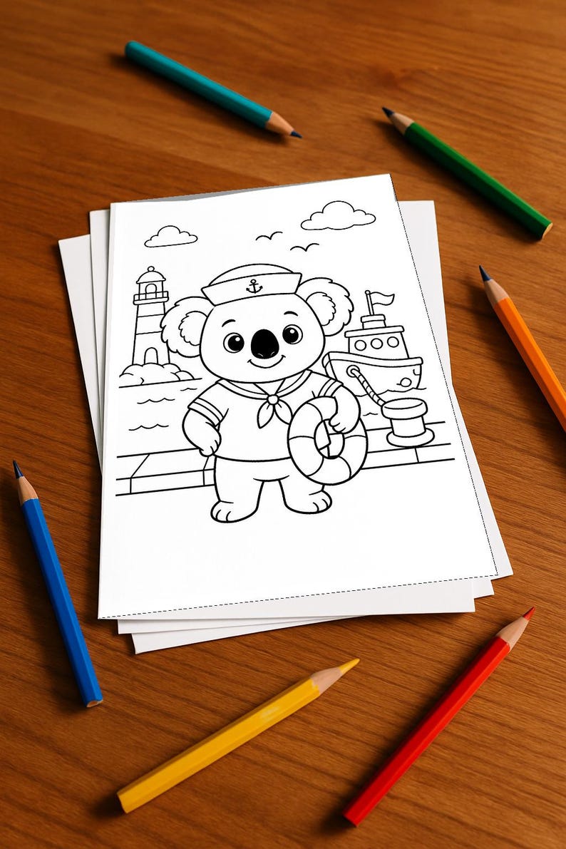 Koala's Activity Book for Children – 100 Puzzle and Activity Pages – Printed + Loose E1/B1 (DIN A4) – Gift, Activity, Advent Calendar image 1