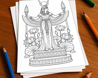 Egypt Coloring Book, printed, unbound – 20 coloring pages for children – Book 05 Edition 1 (DIN A4)