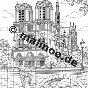 Europe Coloring Book for Kids – 50 Coloring Pages – PDF Download E1/B4 (DIN-A4) – Gift, Travel Activity, Birthday, Activity image 10