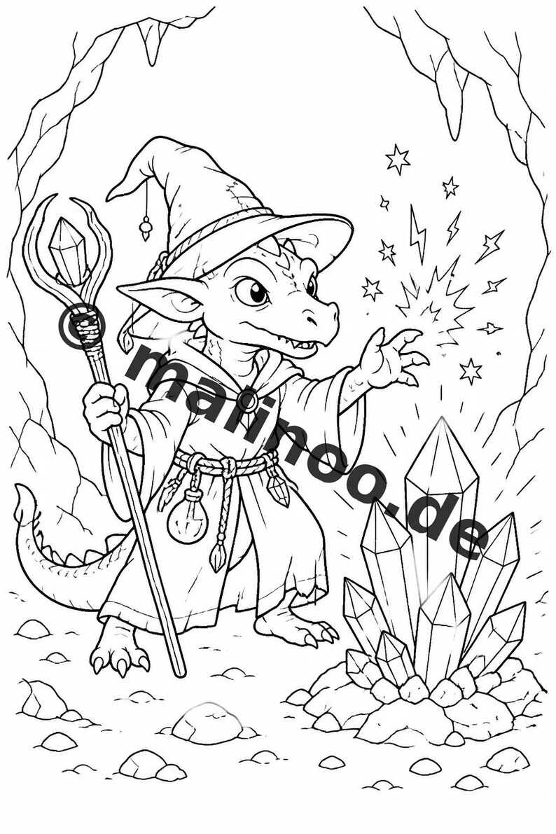 Kobolde Malbuch PDF Download digital – 100 Ausmalbilder für Kinder – MEGABUCH 01 Edition 1 (DIN-A4) image 5