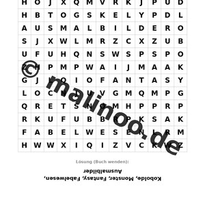 Kobold-Abenteuer Aktivitätsbuch gedruckt, ungebunden – 100 Rätsel- und Aktivitätsseiten für Kinder – MEGABUCH 01 Edition 1 (DIN-A4) Bild 11