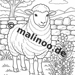 Bauernhof Malbuch PDF Download digital – 20 Ausmalbilder für Kinder – Buch 01 Edition 1 (DIN-A4) Bild 4