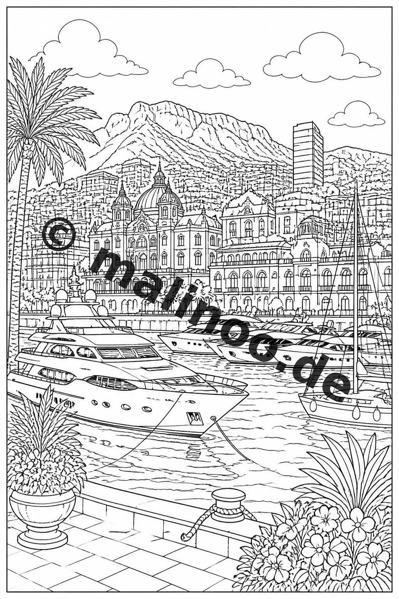 Libro da colorare sull'Europa per bambini - 20 pagine da colorare - Download PDF E1/B2 (DIN-A4) - Bomboniera, Regalo, Festa di compleanno per bambini, Gadget per feste immagine 12