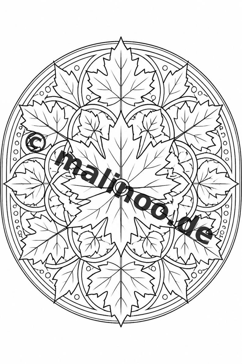 Mandalas kleurboek voor kinderen – 20 kleurplaten – PDF-download E1/B2 (DIN-A4) – Feestartikel, cadeau, kinderfeestje, gastgeschenk afbeelding 18