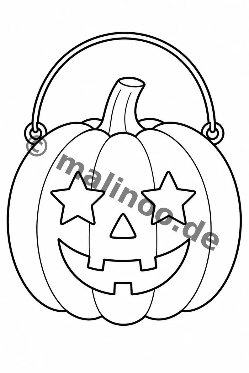 Halloween coloring pages for children – a quiet activity for rainy days at home – 100 coloring pages (PDF) E1 image 11
