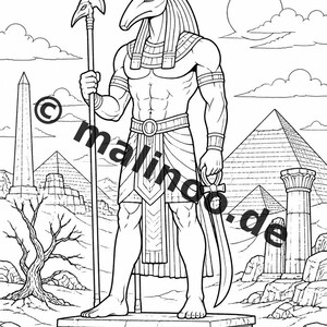 Egypt Coloring Book PDF Download Digital – 50 Coloring Pages for Children – Volume 3 Edition 1 (DIN-A4) image 12