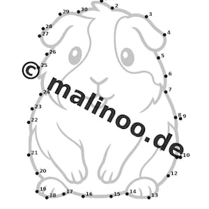 Activiteitenboek met cavia's voor kinderen – 100 puzzel- en activiteitenpagina's – Gedrukt + losse pagina's E1/B1 (DIN A4) – Cadeau, Activiteitenboek afbeelding 11