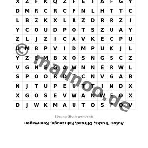 Monster Trucks Activity Book for Children – 100 Puzzle & Activity Pages – Bound or Loose, Edition 03 (DIN A4) – Gift, Activity image 19