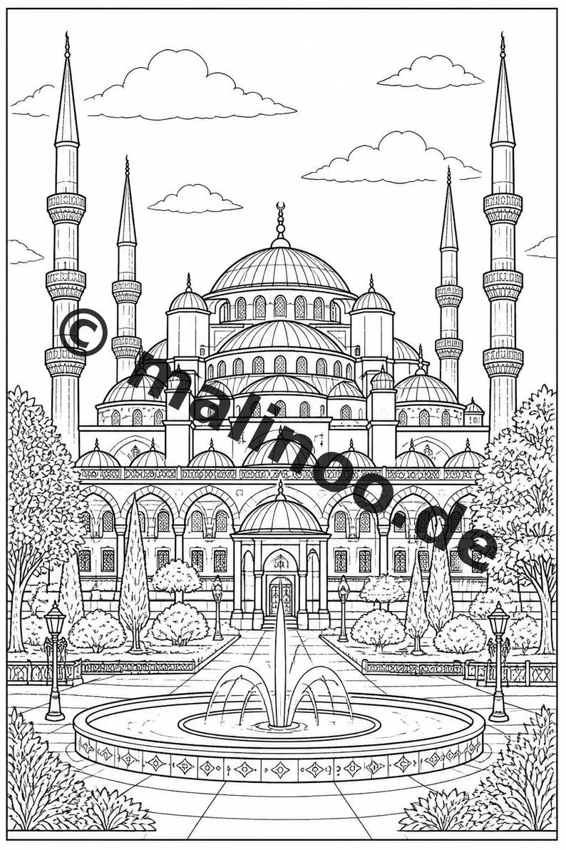 Europe Coloring Book for Children – 20 Coloring Pages – PDF Download E1/B4 (DIN-A4) – Party Favor, Gift, Children's Birthday Party, Guest Gift image 9