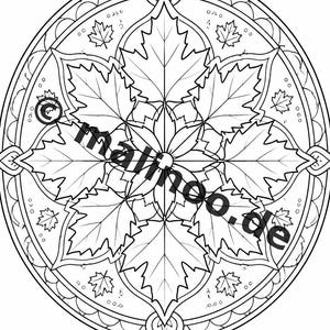 Mandala målarbok PDF nedladdning digitalt – 50 målarbilder för barn – Volym 3 Utgåva 1 (DIN-A4) bild 18