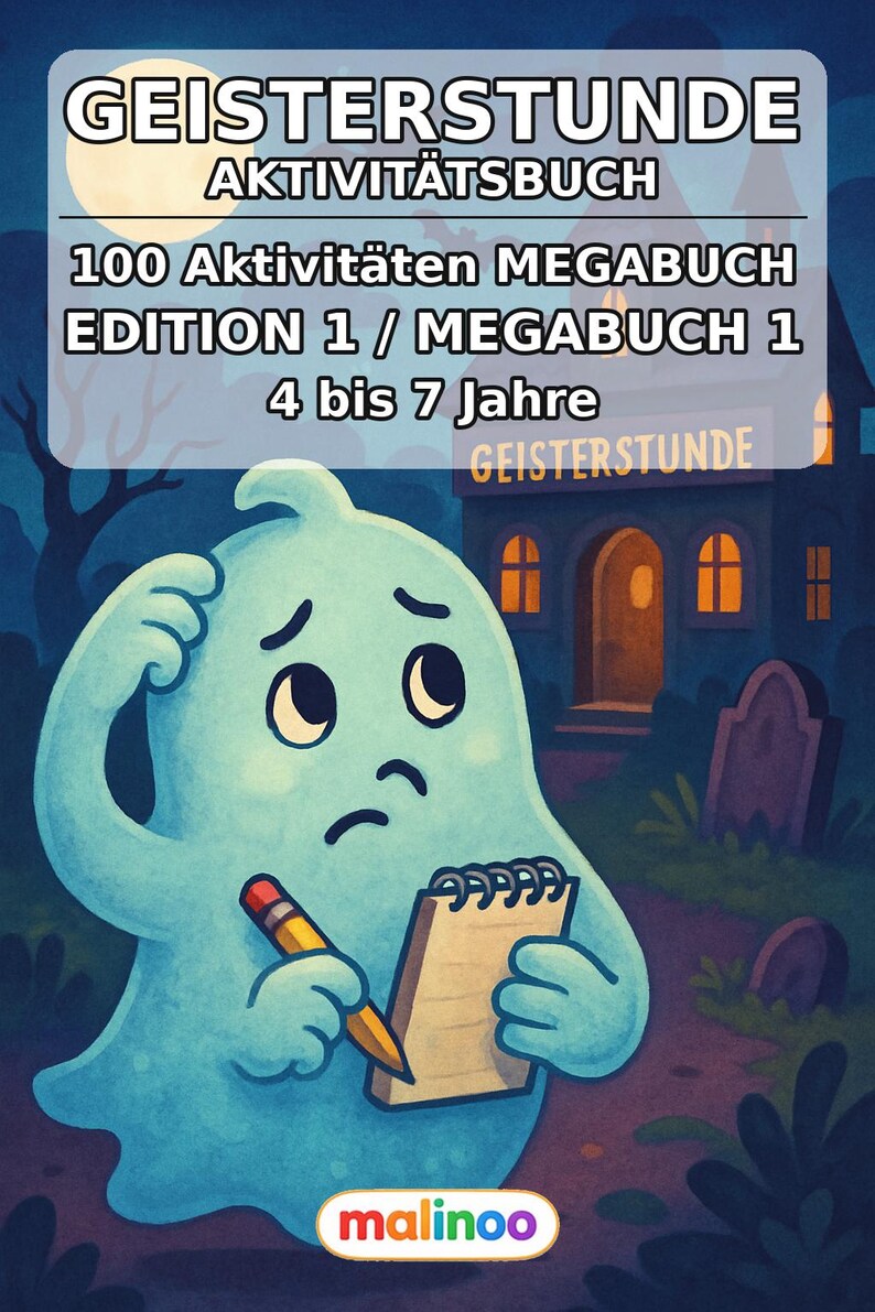 100 Ghost Hour Puzzles for Ages 4 and Up – Activities to Beat Boredom on Rainy Days – Activity Sheets (PDF) E1 image 2
