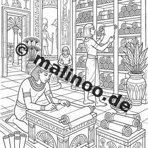 Egypt Coloring Book PDF Download digital – 20 coloring pages for children – Book 03 Edition 1 (DIN-A4) image 10