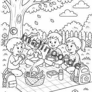 My First Day of School Creative Coloring Book for Ages 6 and Up – 100 Pictures to Color – Gift for Siblings on Birth (PDF) E2 image 8