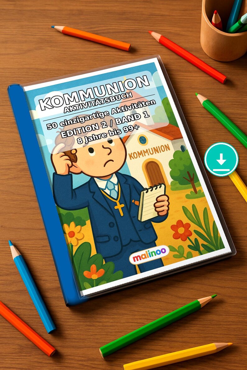50 Communion Puzzles for Ages 8 and Up – Materials for Teachers, Art Classes and Independent Work – Printable Puzzle Book (PDF) E1/B2 image 1