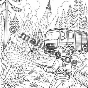 Fire Coloring Book for Ages 8 and Up – 100 Pictures to Color – Gift Idea for Children Ages 8 and Up (DIN A4) E1 image 14